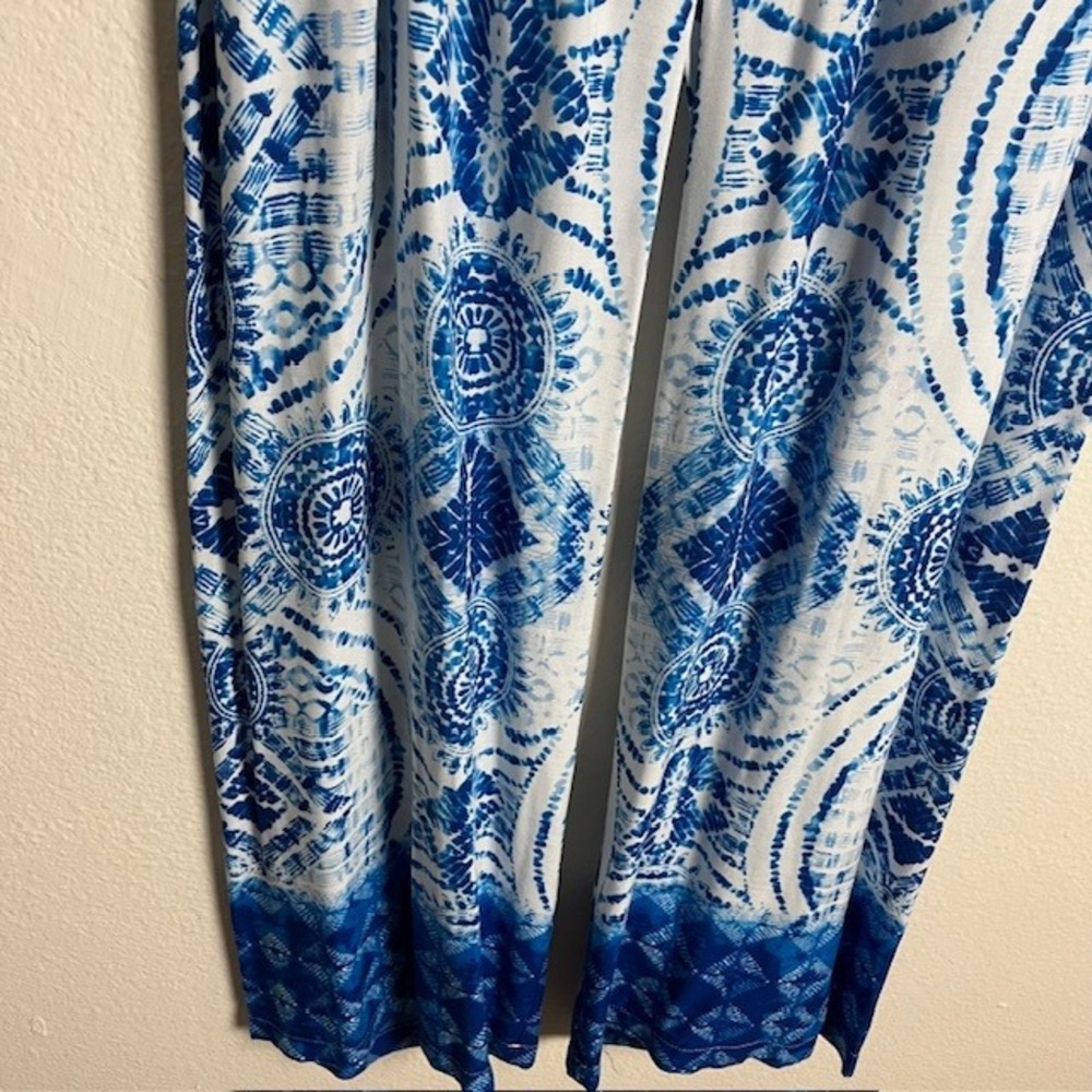 Hester & Orchard Sz L Dye Wide‎ Leg Lounge Pants Stretchy Flowy Beachy Comfort - Picture 3 of 11